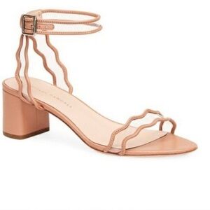 Loeffler Randall Coquille Emi Block Women's Tan Sandals 6.5